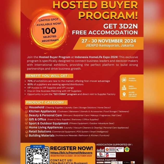 Hosted Buyer Program at the Indonesia HomeLife Expo 2024
